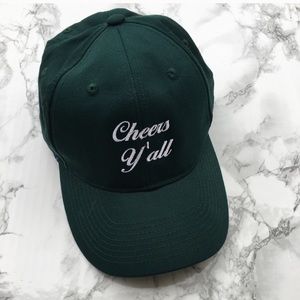 Cheers Y'all Green Baseball Cap